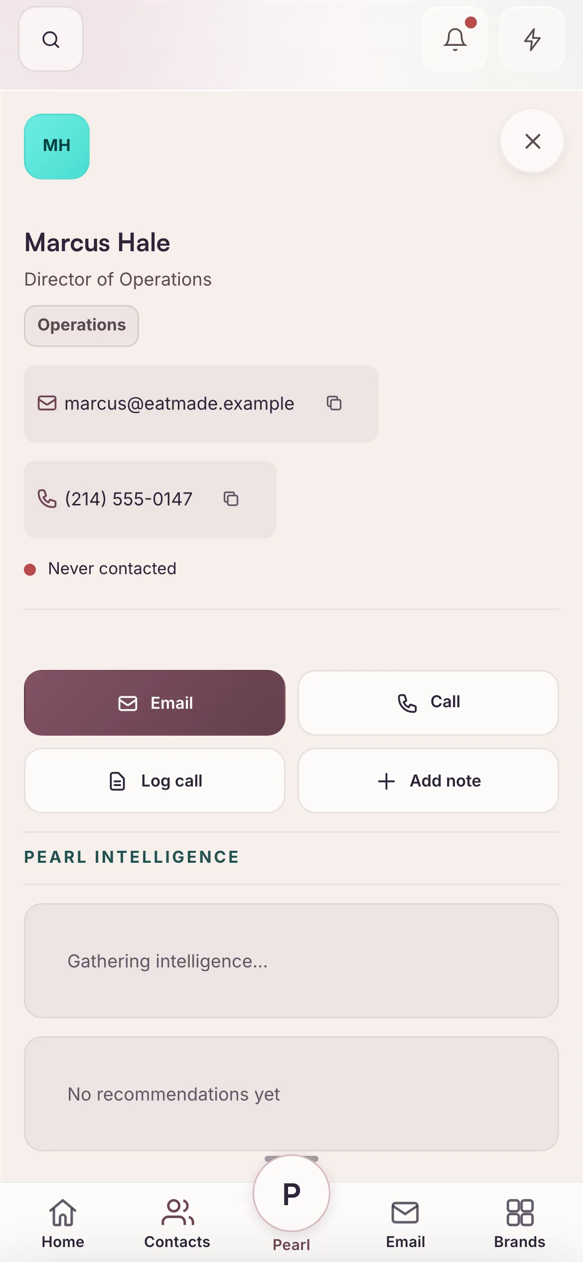 The people, in Dialed on a phone